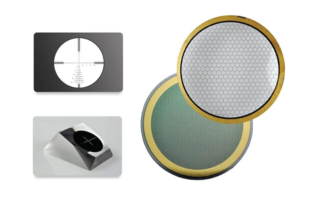 Opto-Line assists the Military and Defense industries by supplying precision Custom Patterned Optics, EMI Grids, and Range Finder Reticles for the development of scopes, laser range finders, target designator systems and other critical applications.