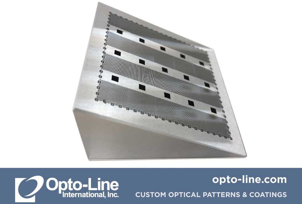 Opto-Line International once again delivers with a custom optical pattern on a prism that other companies could not, or would not, attempt.