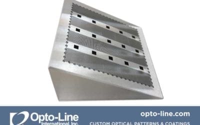 Opto-Line International once again delivers with a custom optical pattern on a prism that other companies could not, or would not, attempt.