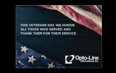 Opto-Line is proud to honor our veterans who served and continue to serve our country. We thank you for your service and your sacrifice.